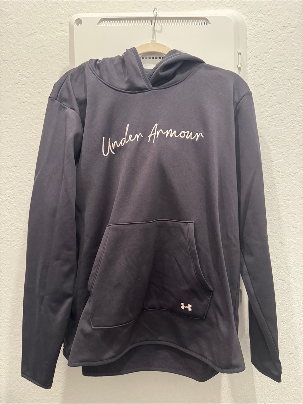 Under Armour Navy Script Logo Hoodie